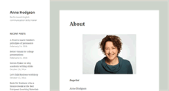 Desktop Screenshot of annehodgson.de